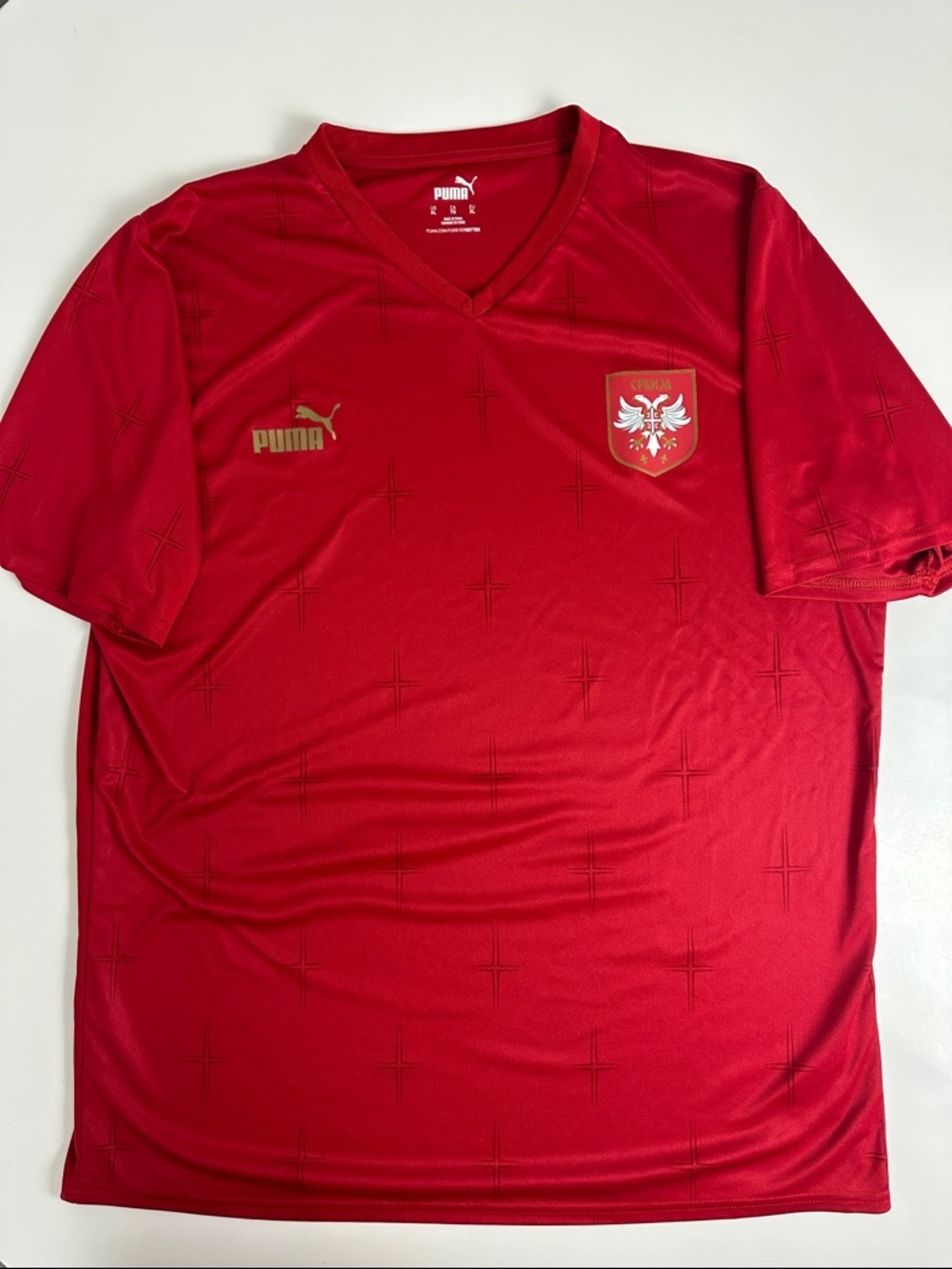 Puma Red Serbia National Team training Jersey - Size XL